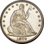 USA Half Dol. Seated Liberty 1879 KM# A99 LIBERTY coin obverse