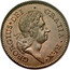 USA Halfpenny Hibernia Harp Right 1723 KM# 26 GEORGIUS ∙ DEI ∙ GRATIA ∙ REX ∙ coin obverse