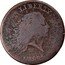 USA One Cent Flowing Hair 1793 periods after "LIBERTY" KM# 11 LIBERTY. coin obverse