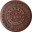 USA One Cent Flowing Hair 1793 periods after "LIBERTY" KM# 11 UNITED STATES OF AMERICA. ONE CENT 1/100 coin reverse