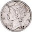 USA One Dime Mercury 1942 Proof KM# 140 LIBERTY IN GOD WE TRUST coin obverse