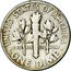 USA One Dime Roosevelt 1949 KM# 195 ∙ UNITED STATES OF AMERICA ∙ ONE DIME ∙ E ∙ PLURIBUS ∙ UNUM coin reverse
