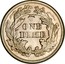 USA One Dime Seated Liberty 1874 KM# 105 ONE DIME coin reverse