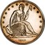 USA One Dollar Gobrecht 1839 Silver Reeded edge; Judd# 104 KM# 59a.4 LIBERTY coin obverse