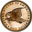 USA One Dollar Gobrecht 1839 Silver Reeded edge; Judd# 104 KM# 59a.4 UNITED STATES OF AMERICA ONE DOLLAR coin reverse