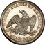 USA Quar. Dol. Seated Liberty 1854 KM# 81 UNITED STATES OF AMERICA QUAR. DOL. coin reverse