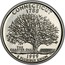 USA Quarter Dollar Connecticut 1999 S KM# 297a CONNECTICUT 1788 THE CHARTER OAK E PLURIBUS UNUM coin reverse