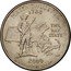 USA Quarter Dollar Massachusetts 2000 P KM# 305 UNITED STATES OF AMERICA LIBERTY IN GOD WE TRUST QUARTER DOLLAR coin obverse