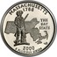 USA Quarter Dollar Massachusetts 2000 S KM# 305a MASSACHUSETTS 1788 THE BAY STATE E PLURIBUS UNUM coin reverse