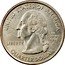USA Quarter Dollar Virginia 2000 P KM# 309 VIRGINIA 1788 JAMESTOWN 1607-2007 QUADRICENTENNIAL 2000 E PLURIBUS UNUM coin reverse