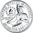 USA Quarter Dollar Washington 1976 S Proof KM# 204 UNITED STATES OF AMERICA QUARTER DOLLAR E PLURIBUS UNUM coin reverse