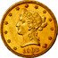 USA Ten D. Coronet Head 1903 Proof KM# 102 LIBERTY DATE coin obverse