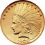 USA Ten dollars Indian Eagle 1908 KM# 130 LIBERTY DATE coin obverse
