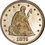 USA Twenty Cents Seated Liberty 1875 KM# 109 LIBERTY coin obverse