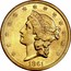 USA Twenty D. Liberty Double Eagle 1861 S KM# 93 LIBERTY 1861 coin obverse
