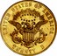 USA Twenty D. Liberty Double Eagle 1861 S KM# 93 UNITED STATES OF AMERICA E PLURIBUS UNUM S TWENTY D coin reverse