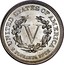 USA V Cents Liberty Nickel 1883 KM# 111 UNITED STATES OF AMERICA V E PLURIBUS UNUM coin reverse