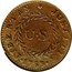 USA Cent 1783 KM# EA6.2 Nova Constellatio ∙ LIBERTAS * JUSTITIA ∙ U ∙ S coin reverse