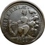 USA Halfpenny 1722 KM# 22 Hibernia ∙ HIBERNIAE ∙ coin reverse