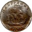 USA Halfpenny 1793 KM# Tn66.1 Washington Pieces HALFPENNY coin reverse