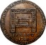 USA Halfpenny 1795 KM# Tn75.3 Washington Pieces ∙ PAYABLE BY CLARK & HARRIS 13. WORMWOODS ST. BISHOPSGATE LONDON coin reverse