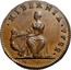 USA Halfpenny Hibernia Harp Right 1722 KM# 21 ∙ HIBERNIA ∙ coin reverse