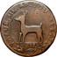 USA 3 Pence Higley Copper With Deer Token (1737) KM# Tn19 VALUE ME AS YOU PLEASE coin obverse