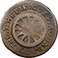 USA 3 Pence Higley Copper With Wheel 1737 KM# Tn20 THE WHEELE GOES ROUND coin obverse