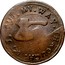 USA 3 Pence Higley Copper With Deer Token (1737) KM# Tn19 J CUT MY WAY THROUGH coin reverse