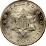 USA III Cents Type 1 1852 KM# 75 UNITED STATES OF AMERICA coin obverse
