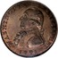 USA One Cent 1791 KM# Tn58 Washington Pieces WASHINGTON PRESIDENT coin obverse