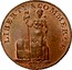 USA One Cent 1795 KM# Tn72.2 Talbot, Allum and Lee Tokens LIBERTY & COMMERCE coin obverse