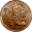 USA One Cent Liberty Cap 1795 lettered edge, “One Cent” high in wreath KM# 13a LIBERTY coin obverse