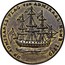 USA Rhode Island Ship Token 1779 KM# Tn27a Rhode Island Ship Tokens DE ADMIRALS FLAG VAN ADMIRAL HOVE 1779 coin obverse