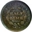 USA Half Dime Seated Liberty 1839 KM# 62.1 UNITED STATES OF AMERICA HALF DIME coin reverse