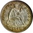 USA Half Dime Seated Liberty 1849 KM# 62.2 LIBERTY coin obverse