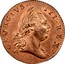USA Halfpenny George III 1773 KM# Tn25.2 GEORGIVS ∙ III ∙ REX ∙ coin obverse