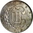 USA III Cents Type 2 1854 KM# 80 III coin reverse