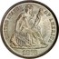 USA One Dime Seated Liberty 1876 Type 1 rev KM# A92 UNITED STATES OF AMERICA LIBERTY coin obverse