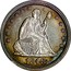 USA Quar. Dol. Seated Liberty 1848 KM# 64.2 LIBERTY coin obverse