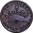 USA 1 Cent (Civil War Merchant Token. J. Ambruster Grocer Lancaster. Ohio) J. AMBRUSTER GROCER LANCASTER, O. coin obverse