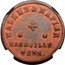 USA 1 Cent (Civil War Merchant Token. Walker and Napier Barbers Nashville. Tennessee) WALKER & NAPIER NASHVILLE TN coin obverse