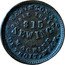 USA 1 Cent (Civil War Token. Herinton's Detroit. Michigan) HERINTONS DOUBLE THREAD $15 SEWING MACHINE DETROIT, MICH. coin reverse