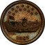 USA 1 Cent (Civil War Token. The Monitor) C.D.H. 1863 coin obverse