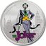 Samoa 5 Dollars DC Comics. Joker. Colored 2024 1 OZ FINE SILVER .999 © & TM DC (S22) THE JOKER coin reverse