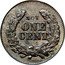 USA One Cent (Civil War Token. Not One Cent within Wreath) NOT ONE CENT coin reverse