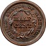 USA Half Cent Braided Hair 1849 large date KM# 70 UNITED STATES OF AMERICA HALF CENT coin reverse