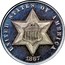 USA III Cents Type 3 1867 KM# 88 UNITED STATES OF AMERICA coin obverse