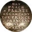 UK 1/2 Penny (May Peace and Plenty) MAY PEACE & PLENTY ACCOMPANY THE PRINCE & PRINCESS OF WALES coin obverse