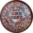USA 1 Cent (Hard Times Token. Merchants Exchange. Old New York) MILLIONS FOR DEFENCE NOT ONE CENT FOR TRIBUTE coin reverse